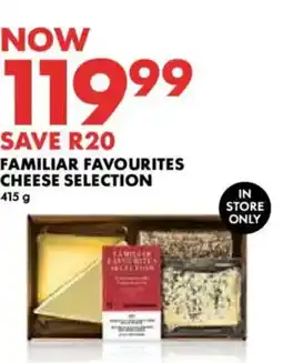 Woolworths Familiar favourites cheese selection offer