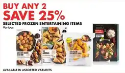 Woolworths Selected frozen entertaining items offer