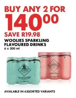 Woolworths Woolies sparkling flavoured drinks offer
