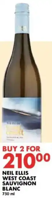 Woolworths Neil ellis west coast sauvignon blanc offer