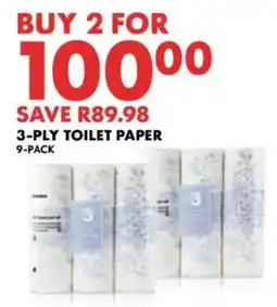 Woolworths 3-ply toilet paper offer