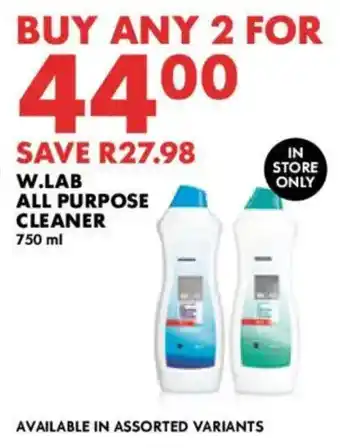 Woolworths W.lab all purpose cleaner offer