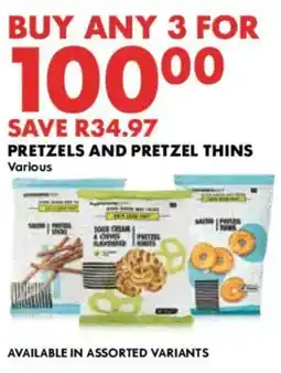 Woolworths Pretzels and pretzel thins offer