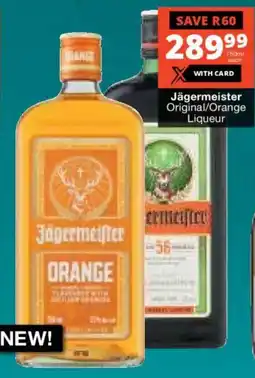 Checkers Liquor Shop Jägermeister Original/ Orange Liqueur offer