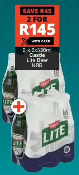 Checkers Liquor Shop Castle Lite Beer NRB offer