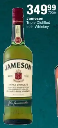 Checkers Liquor Shop Jameson Triple Distilled Irish Whiskey offer