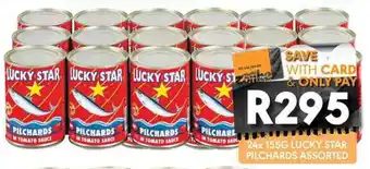 OBC Meat & Chicken Lucky star pilchards assorted offer