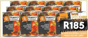 OBC Meat & Chicken Shoppers choice mixed veg in curry offer