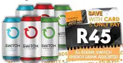 OBC Meat & Chicken Switch energy drink assorted offer
