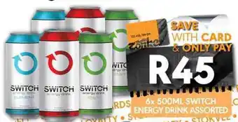 OBC Meat & Chicken Switch energy drink assorted offer