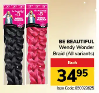 Jumbo BE BEAUTIFUL Wendy Wonder Braid offer