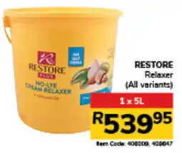 Jumbo RESTORE Relaxer offer