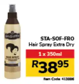 Jumbo STA-SOF-FRO Hair Spray Extra Dry offer