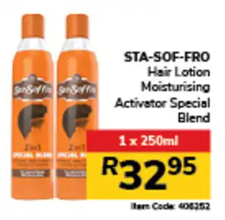 Jumbo STA-SOF-FRO Hair Lotion Moisturising Activator Special Blend offer