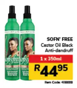 Jumbo SOFN' FREE Castor Oil Black Anti-dandruff offer