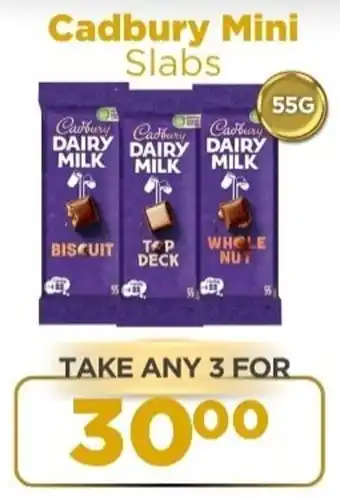 Check Star Cadbury Mini Slabs offer