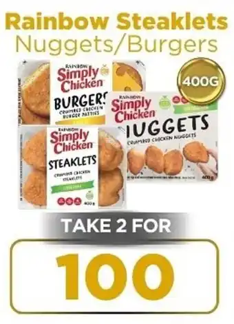 Check Star Rainbow Steaklets Nuggets/ Burgers offer