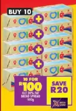 Shoprite Ole 20% fat bread spread offer