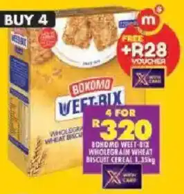 Shoprite Bokomo weet-bix wholegrain wheat biscuit cereal offer