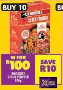 Shoprite Knorrox stock powder offer