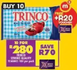 Shoprite Trinco strong quality teabags offer