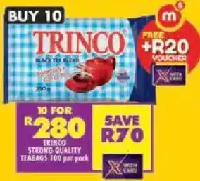 Shoprite Trinco strong quality teabags offer