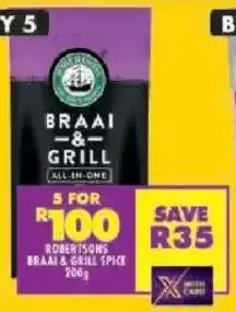 Shoprite Robertsons braai & grill spice offer