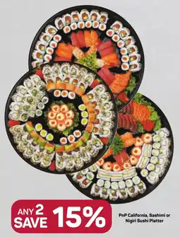 Pick n Pay Hypermarket PnP California, Sashimi or Nigiri Sushi Platter offer