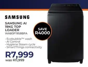 Kloppers Samsung AI top loader offer