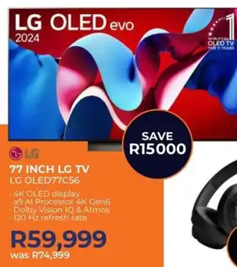 Kloppers LG 77" OLED Evo TV offer