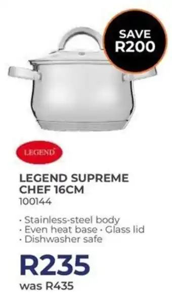 Kloppers Legend supreme chef offer