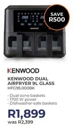 Kloppers Kenwood dual airfryer glass offer
