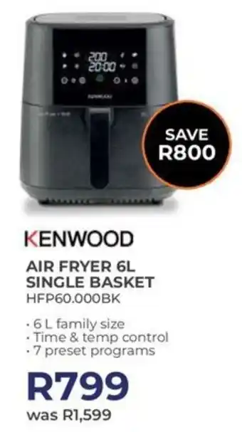 Kloppers Kenwood air fryer single basket offer