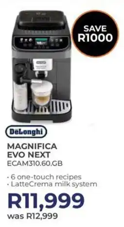Kloppers DeLonghi magnifica evo next offer
