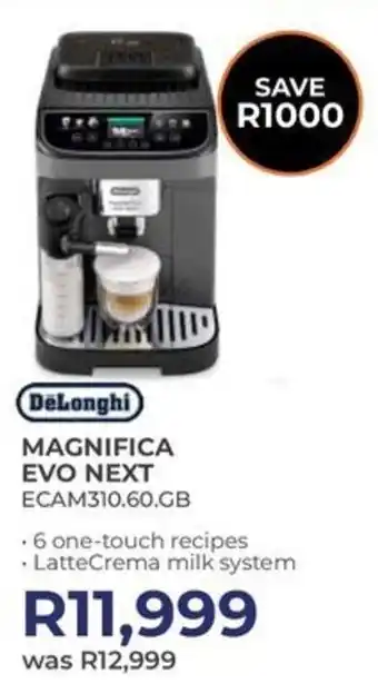 Kloppers DeLonghi magnifica evo next offer