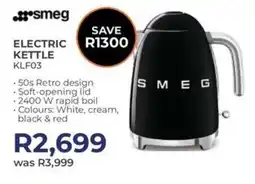 Kloppers Smeg electric kettle offer