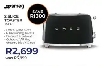 Kloppers Smeg 2 slice toaster offer