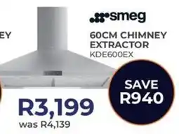 Kloppers Smeg 60cm chimney extractor offer