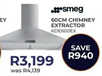Kloppers Smeg 60cm chimney extractor offer