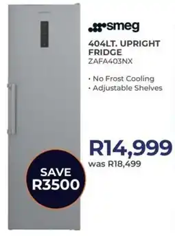 Kloppers Smeg upright fridge offer
