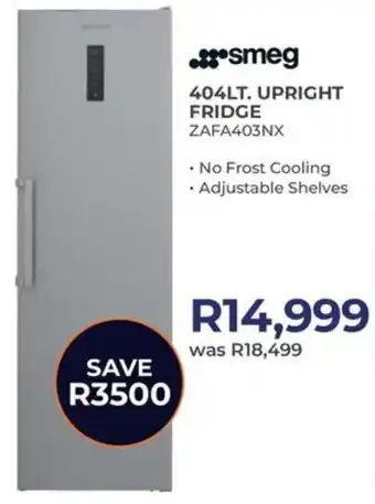Kloppers Smeg upright fridge offer