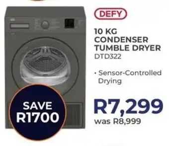 Kloppers Defy condenser tumble dryer offer