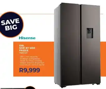 Kloppers Hisense side by side fridge offer