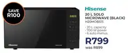 Kloppers Hisense solo microwave black offer