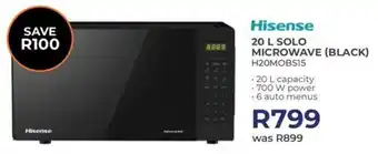 Kloppers Hisense solo microwave black offer
