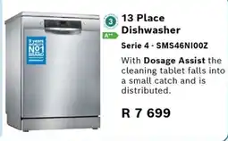 Kloppers BOSCH 13 Place Dishwasher Serie 4 offer