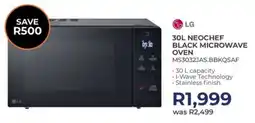 Kloppers LG neochef black microwave oven offer