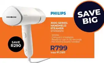 Kloppers Philips 3000 series handheld steamer offer