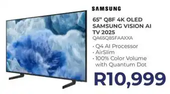 Kloppers Samsung 65" 4K QLED Vision AI TV offer