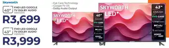Kloppers Skyworth 40" FHD LED Google TV offer